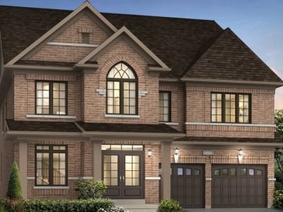 Modern detached home with dark-framed windows and expansive façade